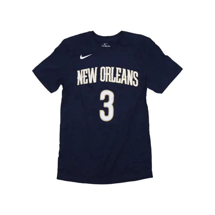 T-SHIRT CJ McCollum Pelican NBA ICON (bleu marine)