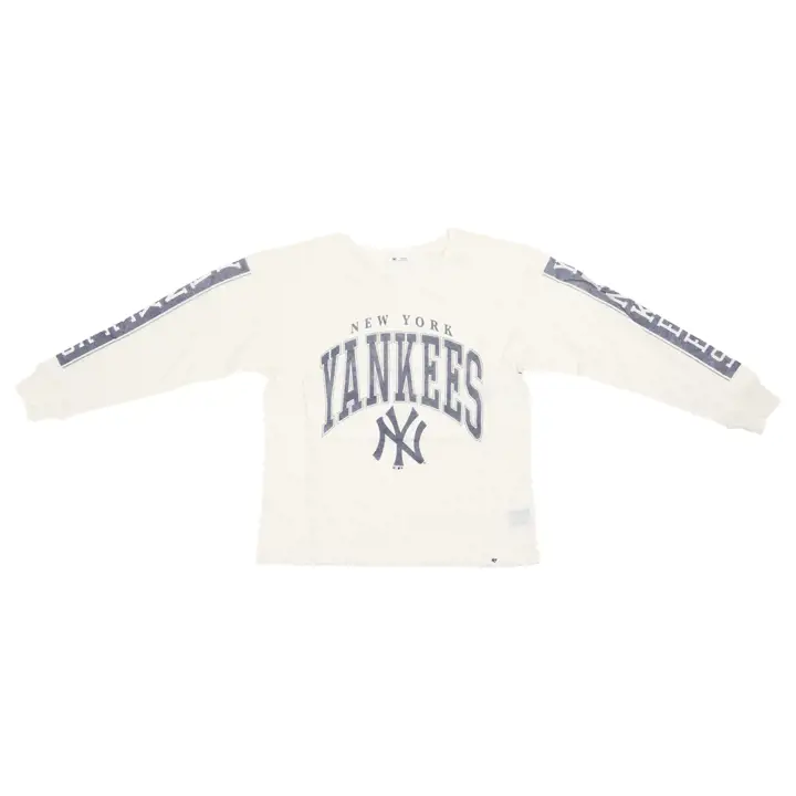 T-shirt MLB manches longues femme New York Yankees Soa 23 ivoire