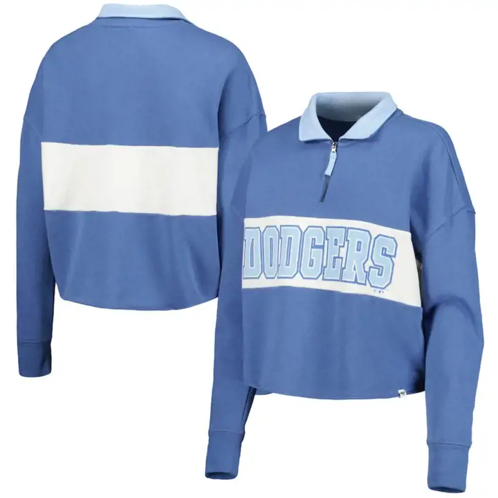 Los Angeles Dodgers MLB Femme Remi 1/4 Zip 23 Bleu