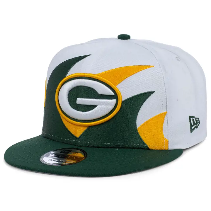Green Bay Packers NFL Retro Wave 9FIFTY blanc/vert foncé