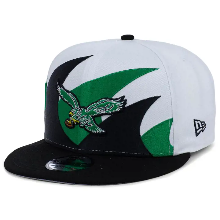 Casquette 9FIFTY Philadelphia Eagles NFL Rétro Vague blanc/vert