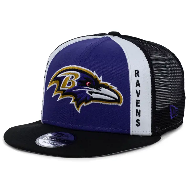Baltimore Ravens NFL Casquette Trucker Verticale 9FIFTY pur/noir