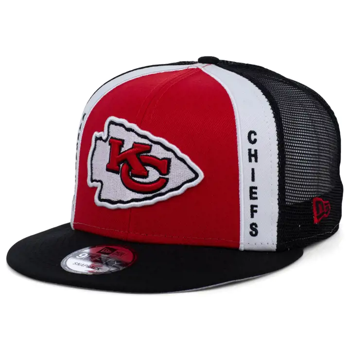 Casquette ajustable 9FIFTY à filet style trucker NFL des Chiefs de Kansas City rouge/noir