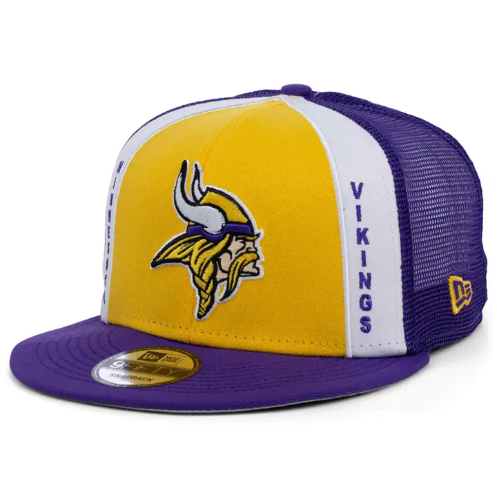 Minnesota Vikings NFL Casquette Trucker Verticale 9FIFTY gl/pur