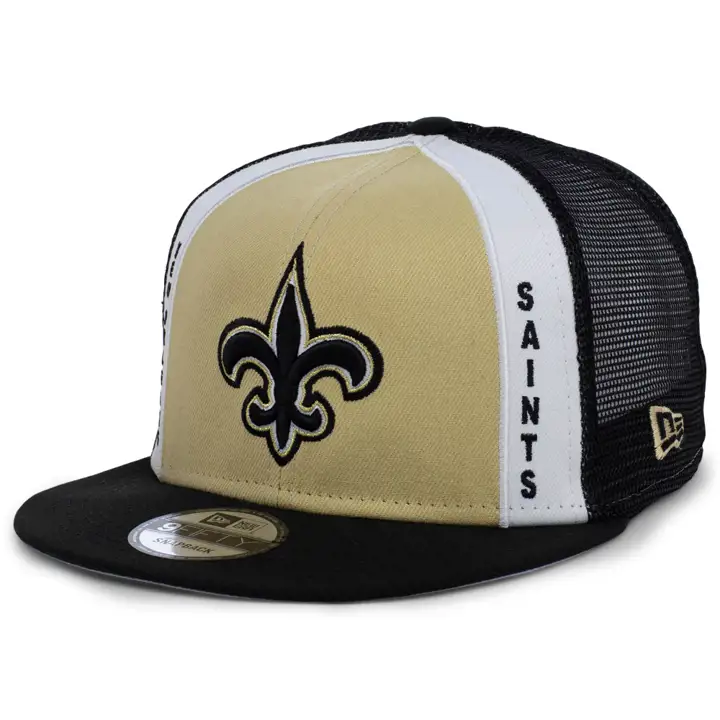 New Orleans Saints NFL Casquette Trucker Verticale 9FIFTY gl/blk