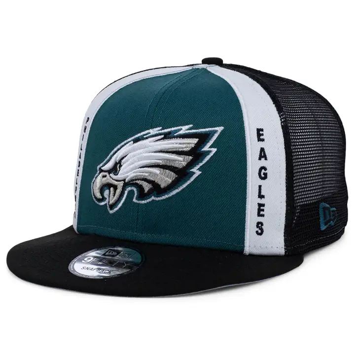 Casquette Trucker 9FIFTY NFL Philadelphia Eagles verticale verte/noire