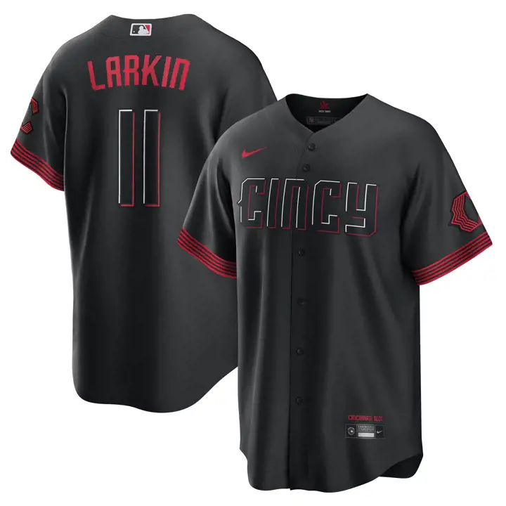 Maillot Replica MLB Nike City Connect des REDS Joueur Barry Larkin