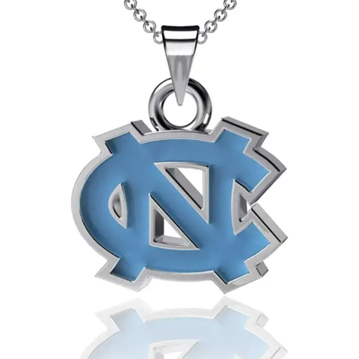 Collier pendentif North Carolina Tar Heels - Émail