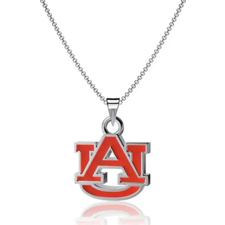 Collier pendentif Auburn Tigers - Émail