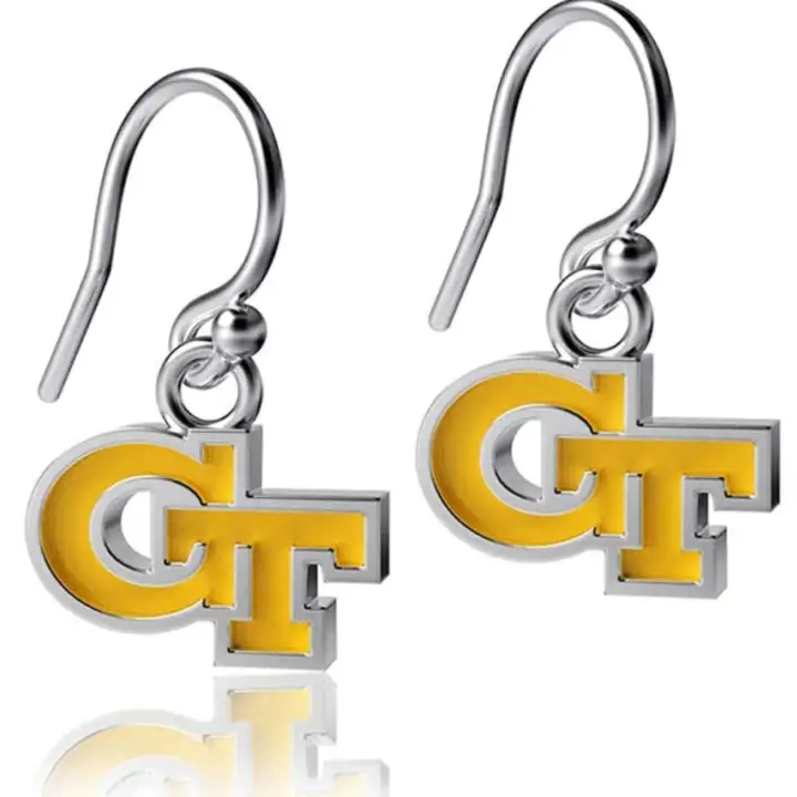 Boucles d'oreilles pendantes Georgia Bulldogs - Émail