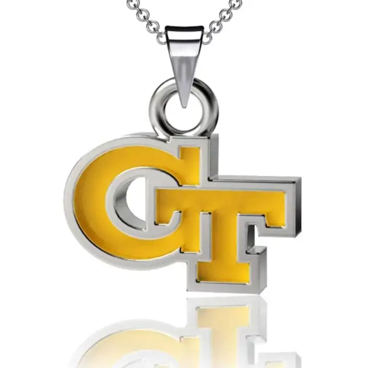 Collier pendentif Georgia Bulldogs - Émail