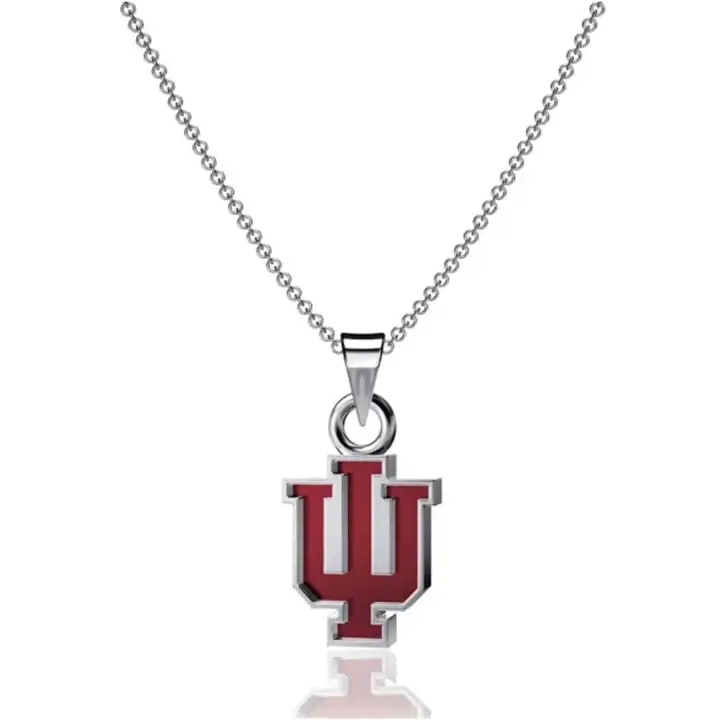 Collier pendentif Indiana Hoosiers - Émail