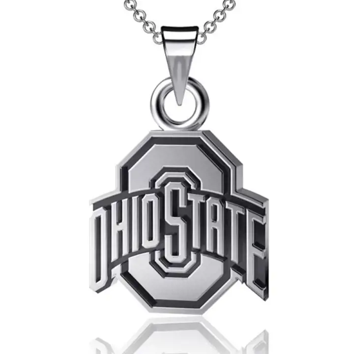 Collier pendentif Ohio State Buckeyes - Argent ast