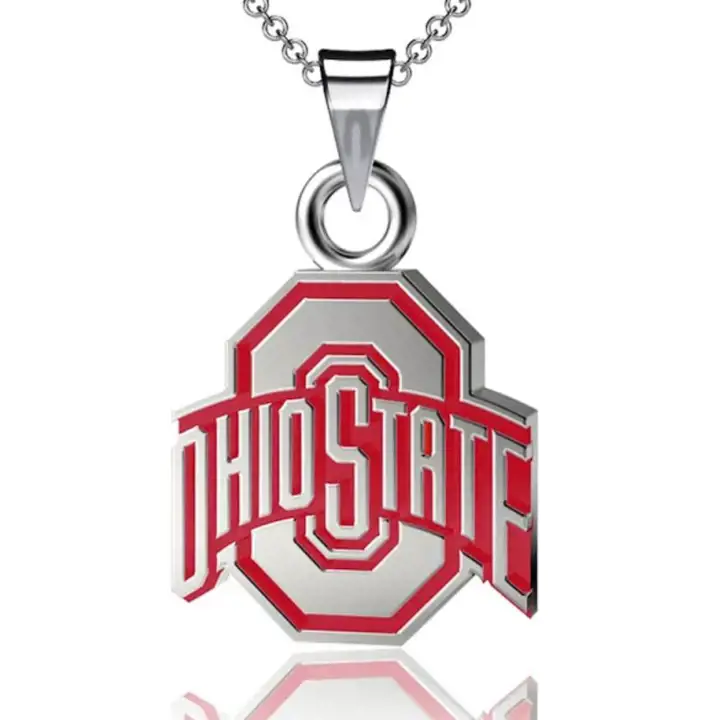 Collier pendentif Ohio State Buckeyes - Émail