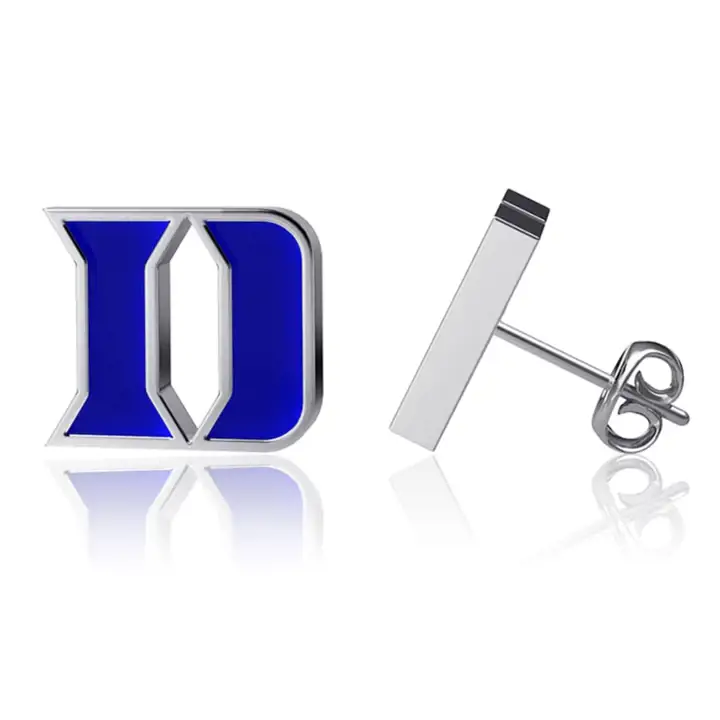 Boucles d'oreilles clou Duke Blue Devils - Émail
