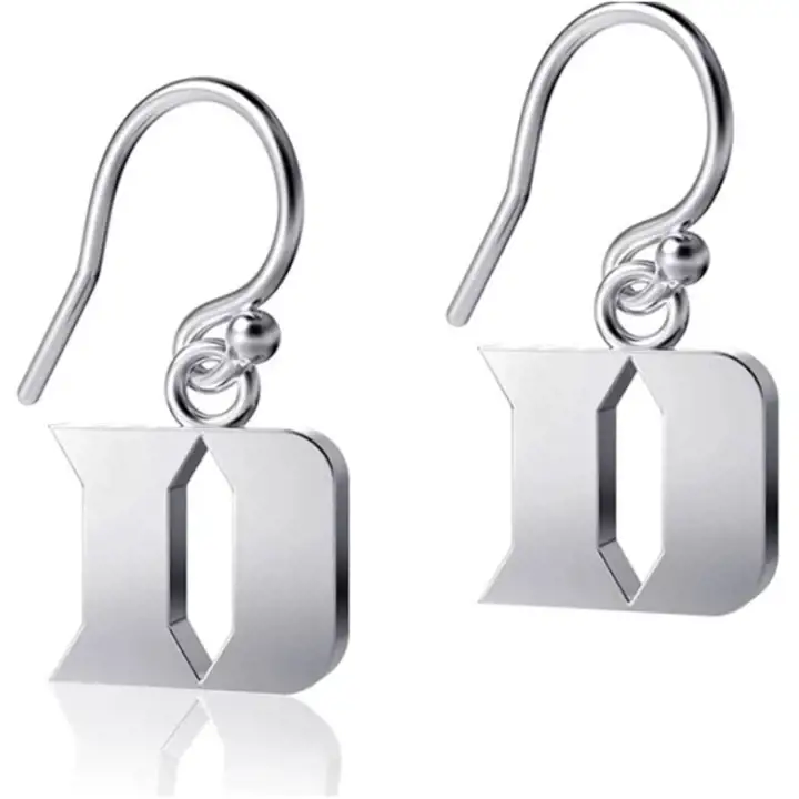 Boucles d'oreilles pendantes Duke Blue Devils - Argent ast