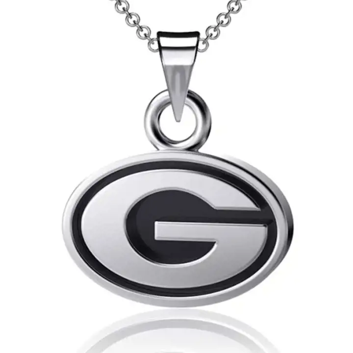 Collier pendentif Les Bulldogs de la Géorgie - Argent