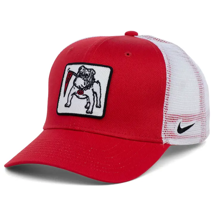 Casquette de camionneur rouge Georgia Bulldogs NCAA NK Patch Bulldog