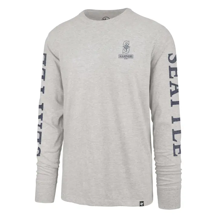 T-shirt Seattle Mariners MLB 47 Triple Down manches longues gris