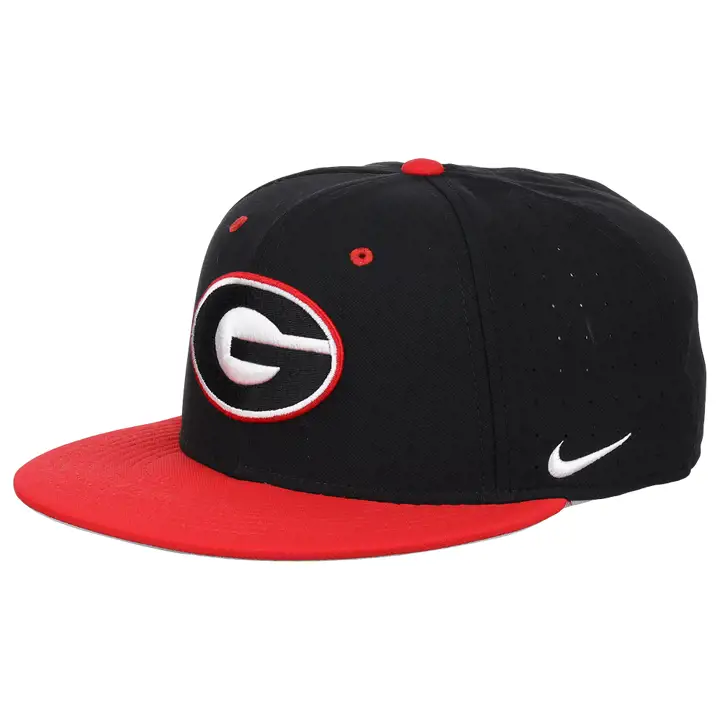 Casquette de baseball ajustée Nike Aerobill True NCAA Georgia Bulldogs noire