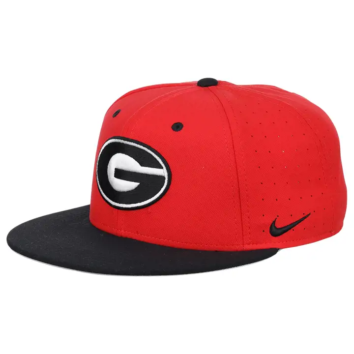 Casquette de baseball ajustée Georgia Bulldogs NCAA NK Aerobill rouge