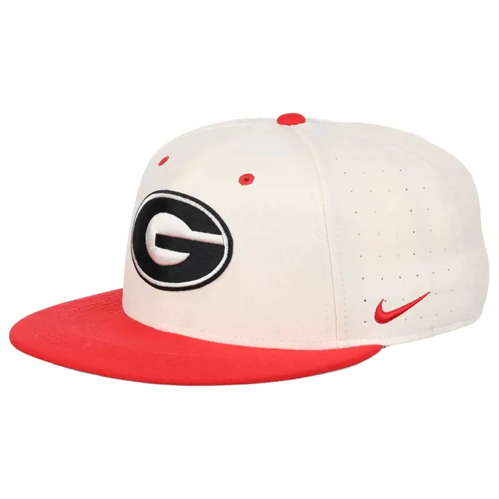 Casquette ajustée Georgia Bulldogs NCAA NK Aerobill True Baseball Ivoire