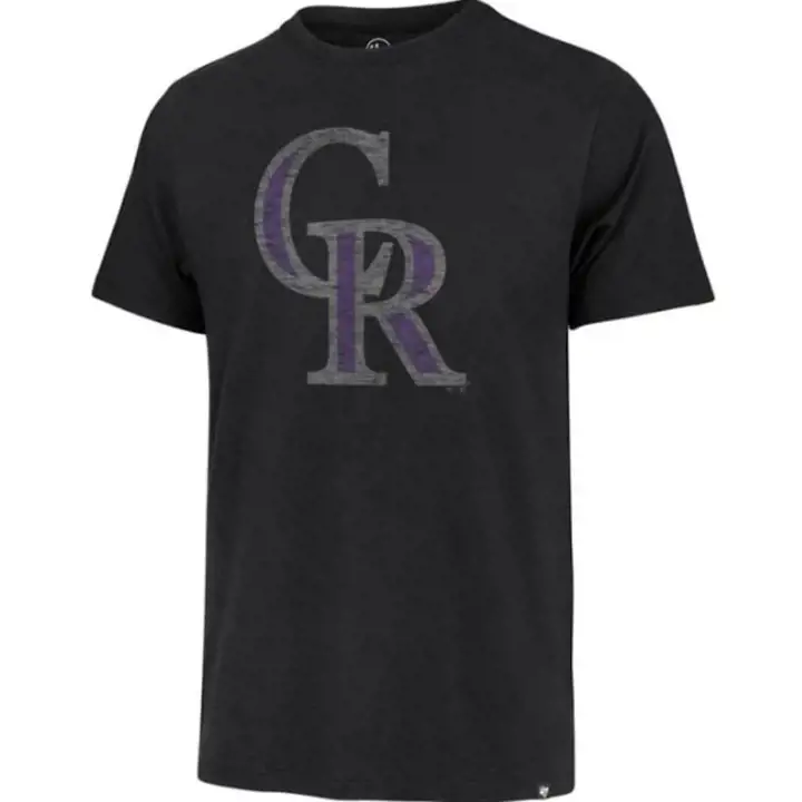 T-shirt Franklin MLB 47 Colorado Rockies Noir