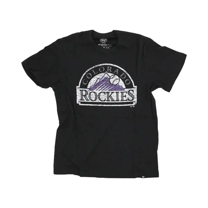 COLORADO ROCKIES MLB 47 Franklin T-Shirt Noir 1