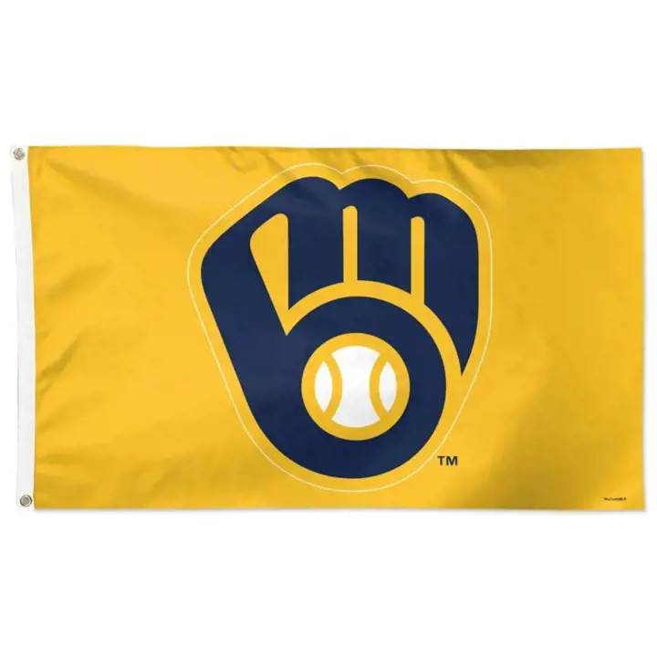Drapeau de luxe 3x5 des Milwaukee Brewers