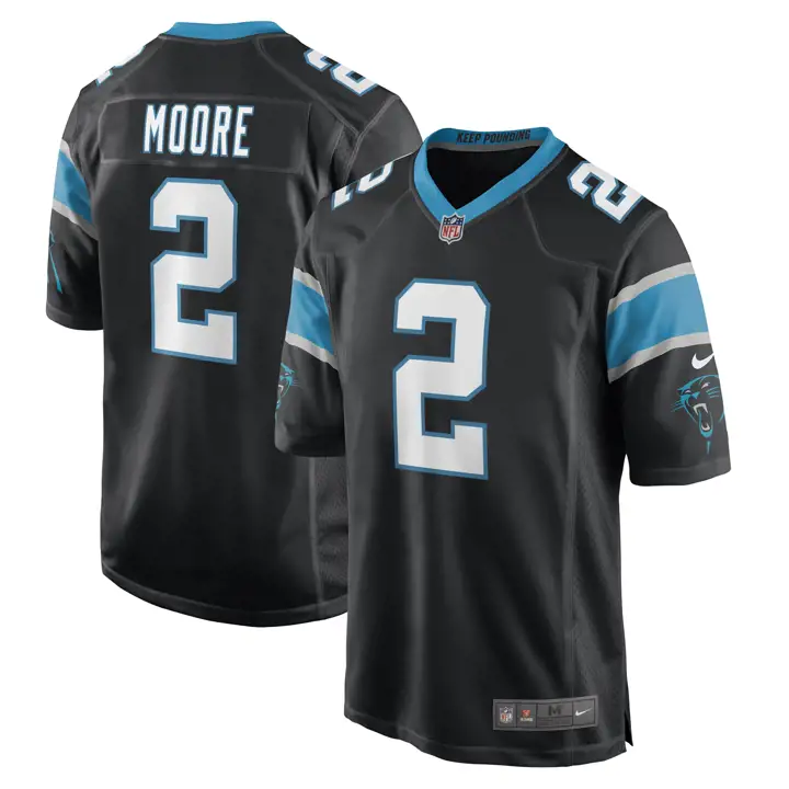 PANTHERS NFL Maillot D.J. Moore noir