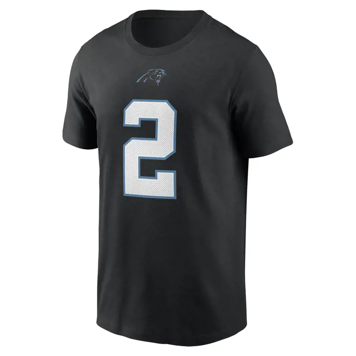 T-shirt PANTHERS NFL Joueur D.J. Moore noir