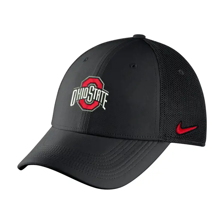 Ohio State Buckeyes NCAA Casquette Souple en Maille NK L91 Noire