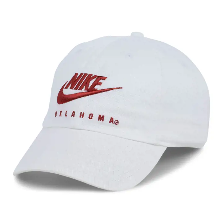 Oklahoma Sooners NCAA H86 Futura Adj Wht
