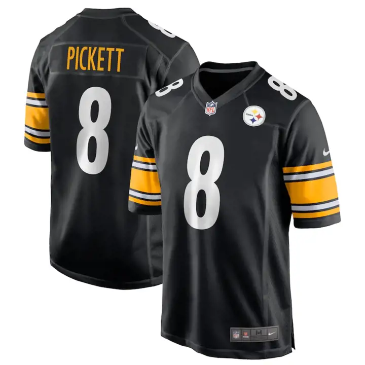Maillot NFL Jeune Steelers Kenny Pickett NOIR