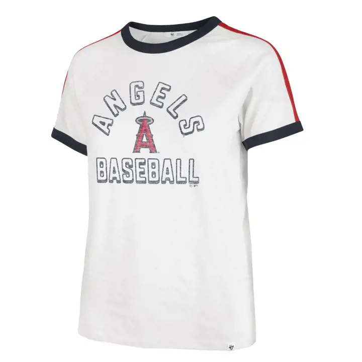 T-shirt Peyton MLB pour femme des Angels de Los Angeles 23, couleur sable