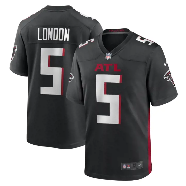 Maillot de match NFL Atlanta Falcons Drake London noir