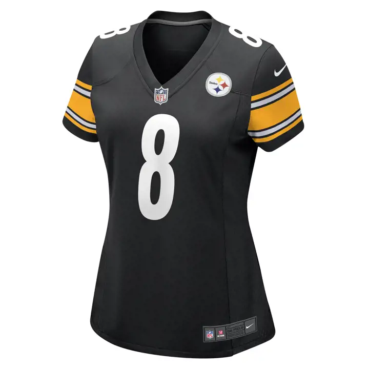 Maillot de match NFL Steelers pour femme Kenny Pickett noir