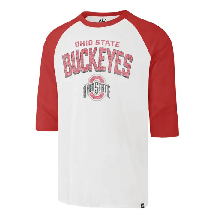 Ohio State Buckeyes NCAA Crescent Franklin Raglan 22 WHT