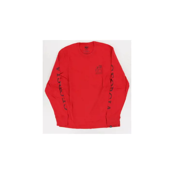 T-shirt à manches longues NCAA Georgia Bulldogs Triple Down 22 ROUGE
