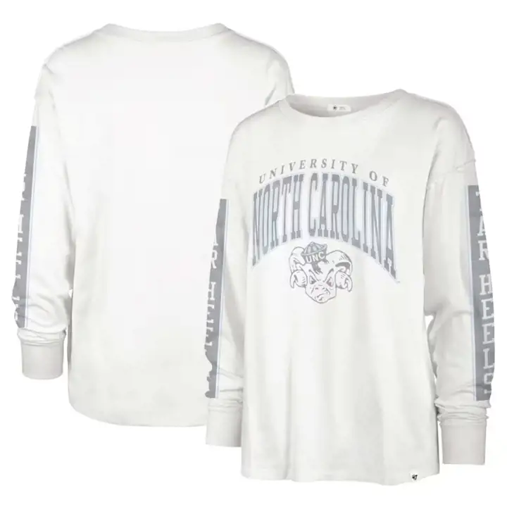T-shirt à manches longues North Carolina Tar Heels NCAA pour femme