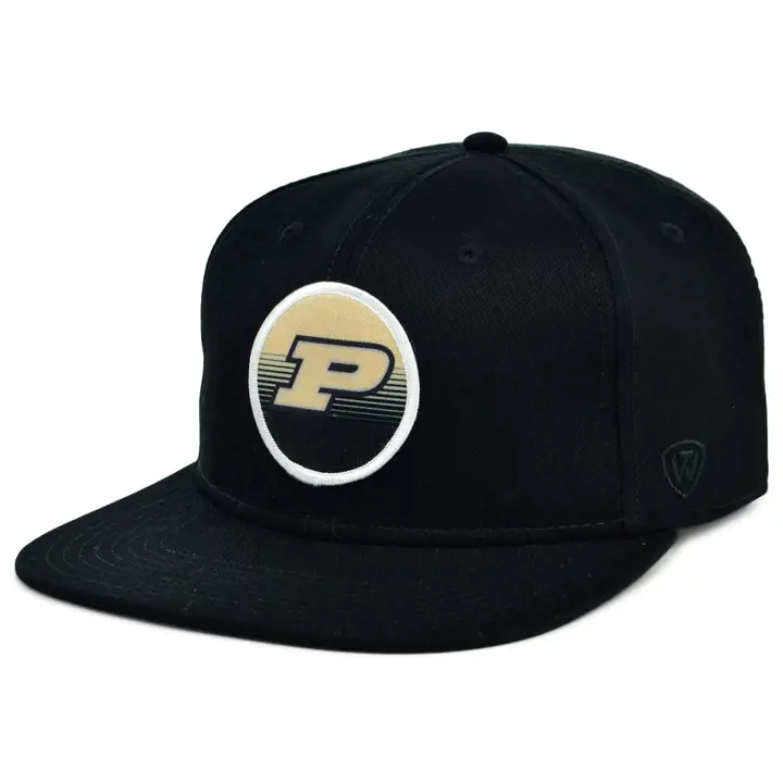 Purdue Boilermakers NCAA Circle Stripe Patch Snap noir