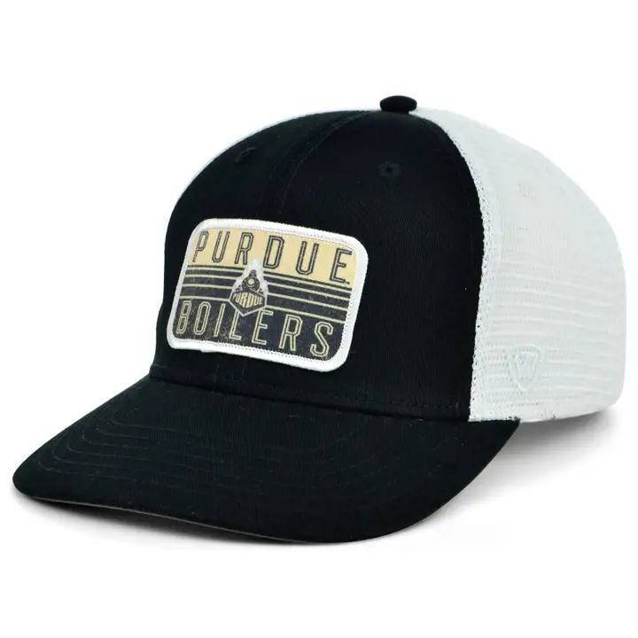 Purdue Boilermakers NCAA Twill Patch Trucker noir