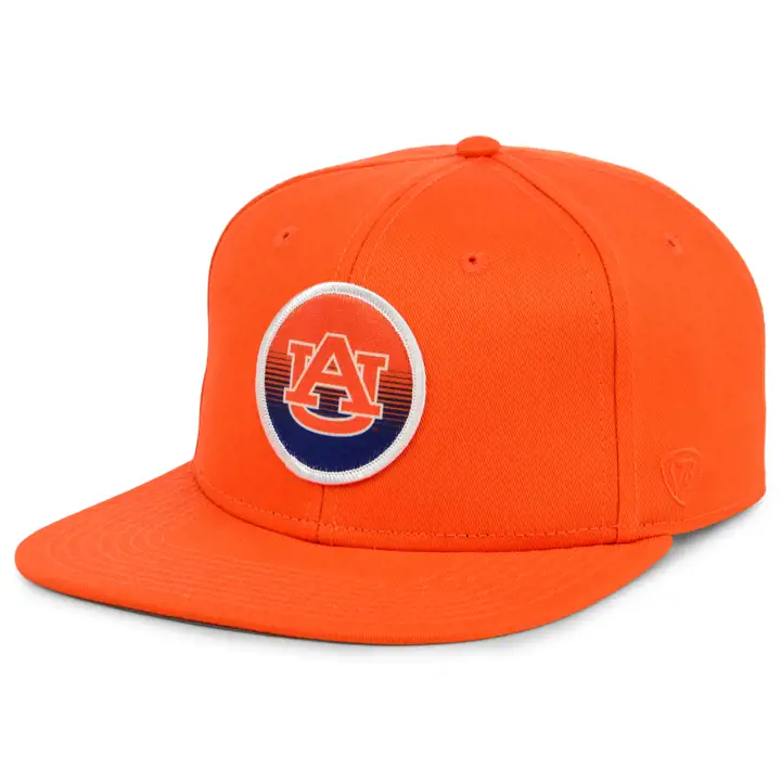 Auburn Tigers NCAA Circle Stripe Patch Snap org