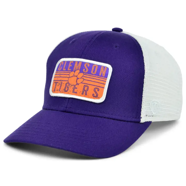 Casquette de camionneur Clemson Tigers NCAA Twill Patch pur