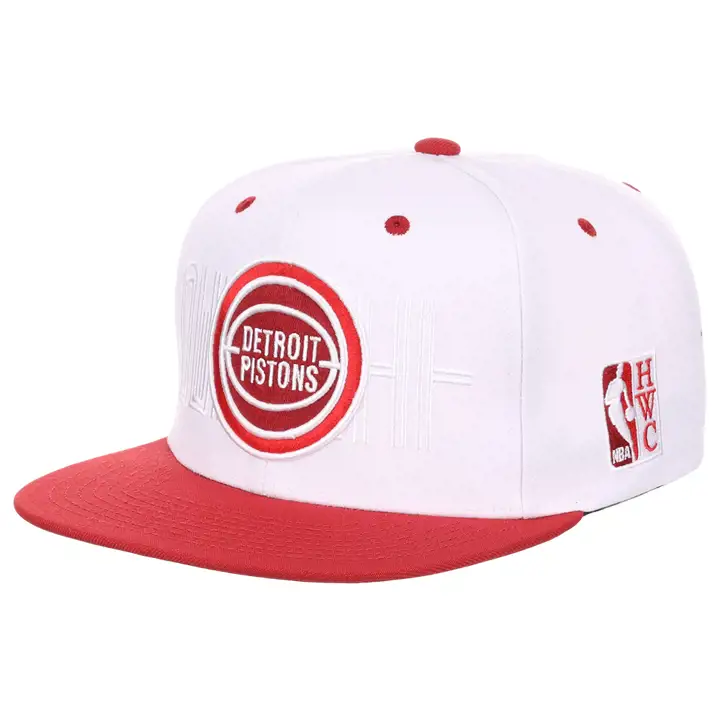 Detroit Pistons NBA Casquette Snapback Cherry Hook bicolore blanc/rouge/rouge
