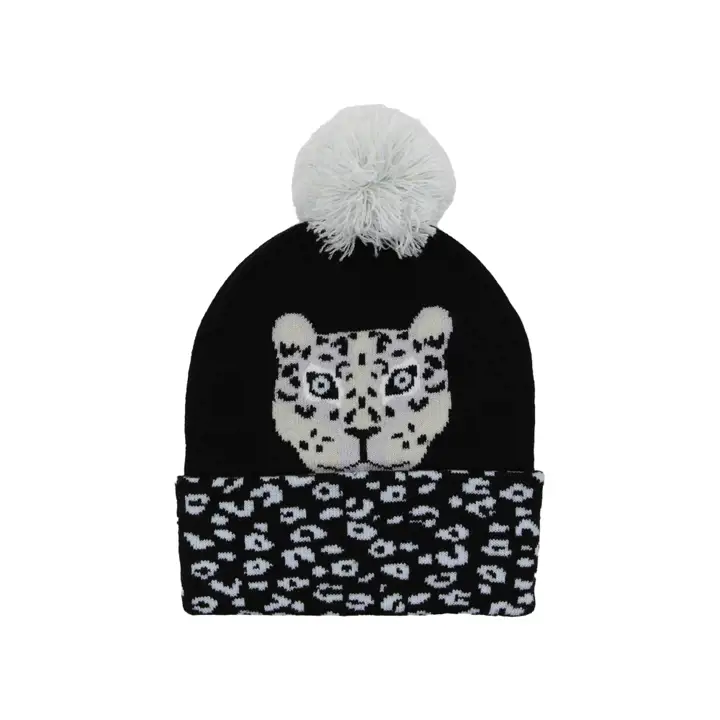 Explore by Lids Tricot Espèces en voie de disparition Léopard des neiges noir