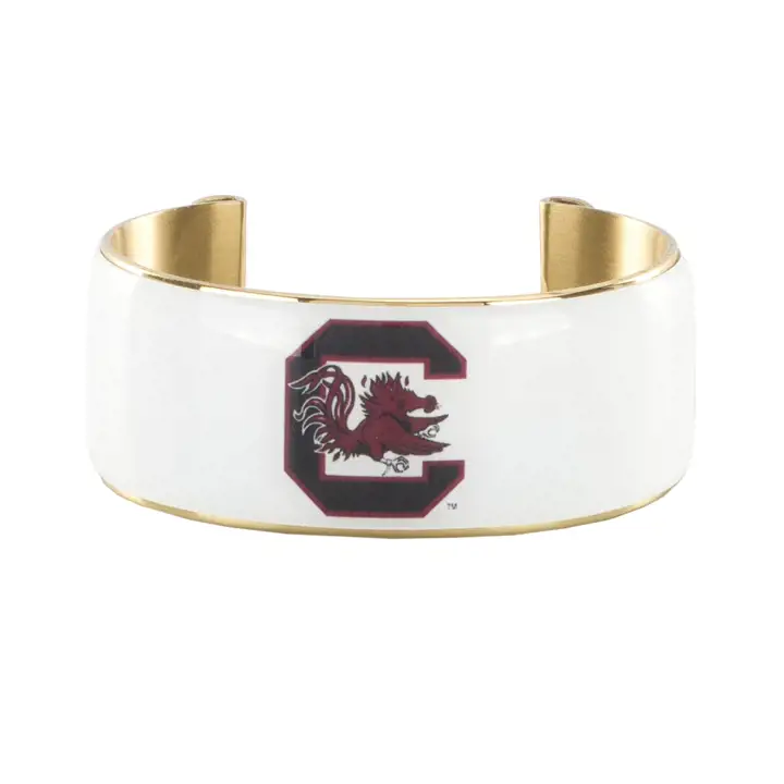 "Bracelet manchette 1" Art Déco South Carolina Gamecocks (gl) ast"