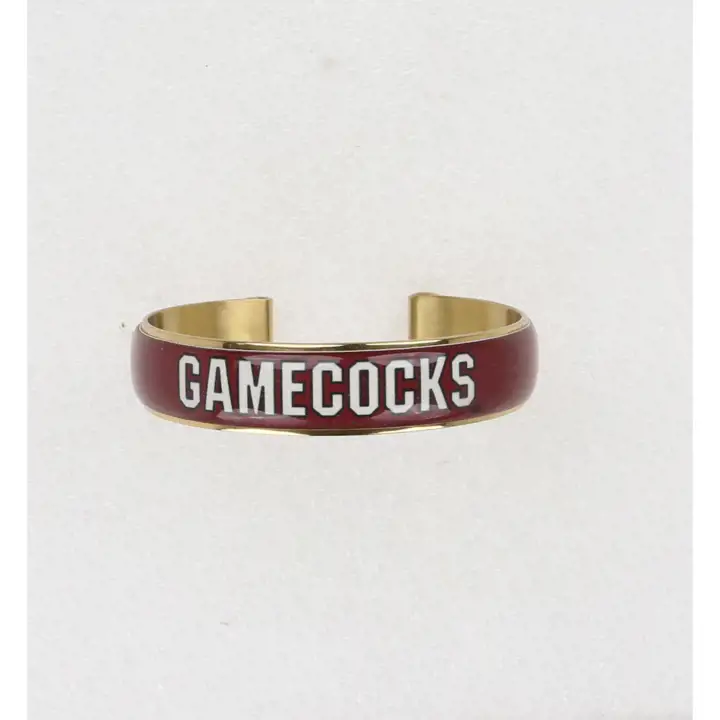 "Bracelet jonc 0,5" Gamecocks de Caroline du Sud Art déco (gl) ast"