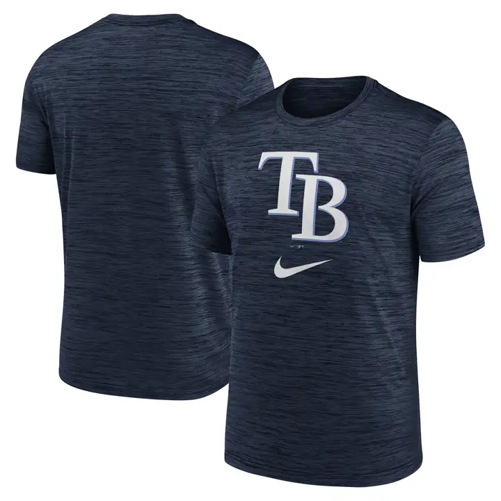 T-shirt Tampa Bay Rays MLB Velocity Logo BLEU MARINE