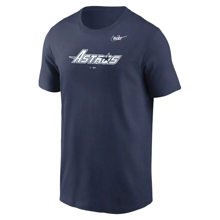 T-shirt à logo Swoosh Houston Astros MLB Coop Wordmark 94 MARINE